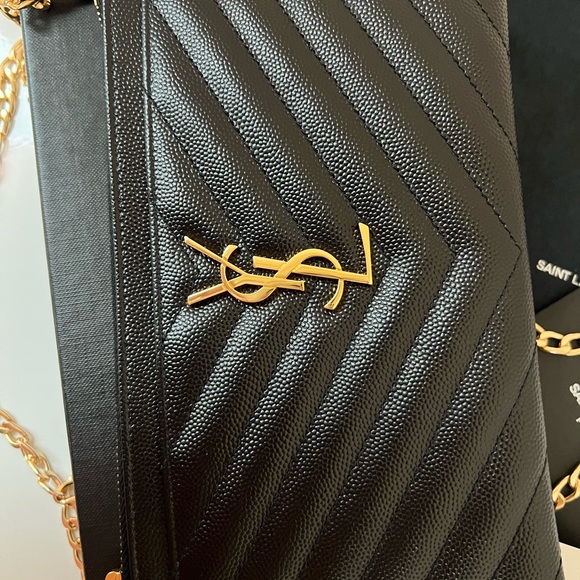 YSL black clutch & crossbody - Picture 3 of 13